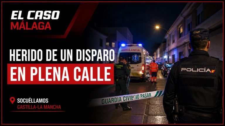 Portada editorial de El Caso Málaga para «Herido de un disparo un hombre de 35 años en plena calle en Socuéllamos»