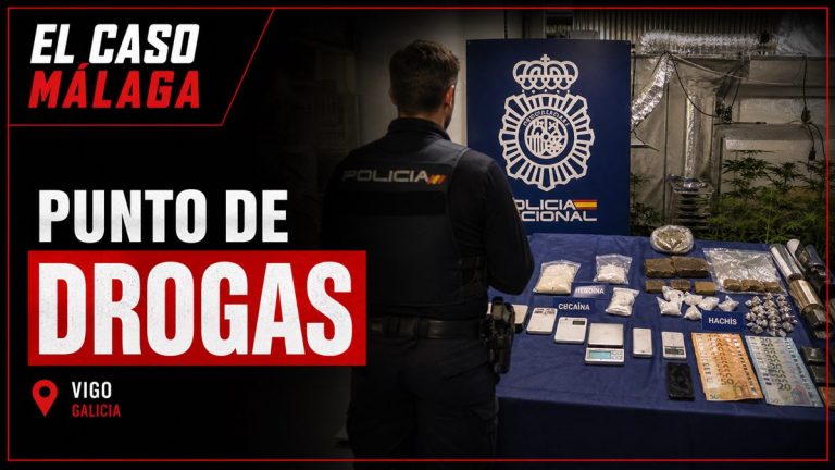 Portada editorial de El Caso Málaga para «Desarticulado en Vigo un punto de venta y «cocinado» de drogas con heroína, cocaína y hachís»