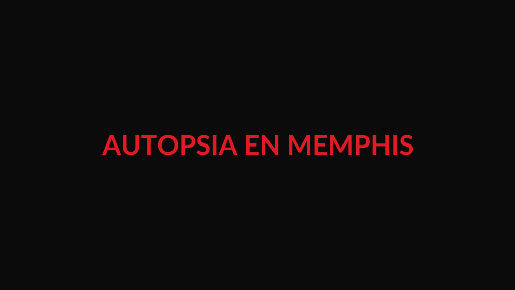 Composición editorial no documental sobre la autopsia de Tyrin Johnson en Memphis