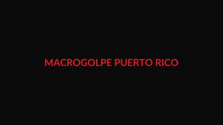 Composición editorial no documental sobre una gran operación contra una banda en Puerto Rico