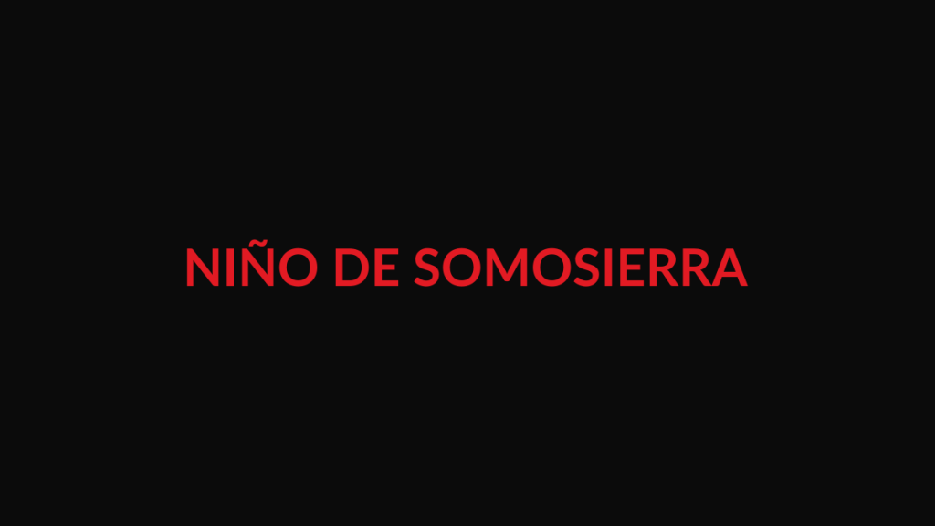 Composición editorial no documental sobre la desaparición del niño de Somosierra