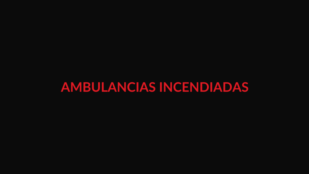Composición editorial no documental sobre el incendio provocado de ambulancias en Londres