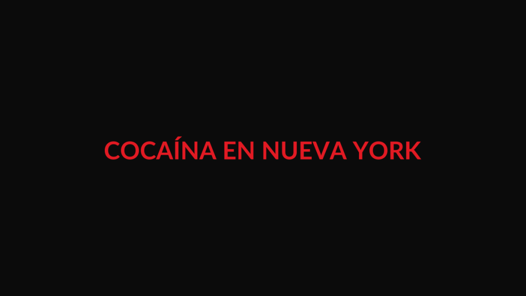 Composición editorial no documental sobre una gran incautación de cocaína en Nueva York