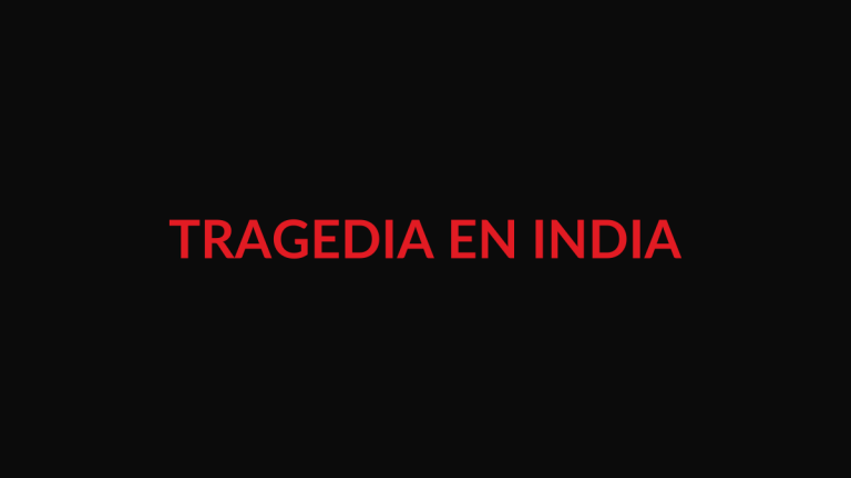 Composición editorial no documental sobre el accidente de autobús en India