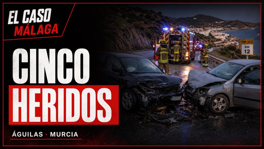 Portada de El Caso Málaga sobre un accidente con cinco heridos en Águilas