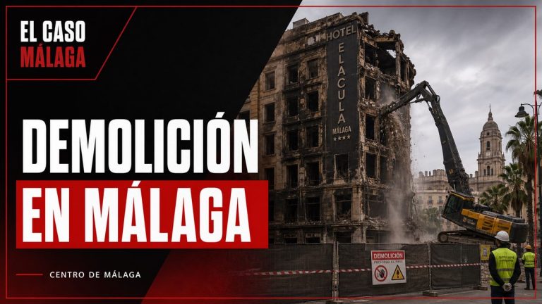 Portada de El Caso Málaga sobre la demolición del hotel Ibis calcinado