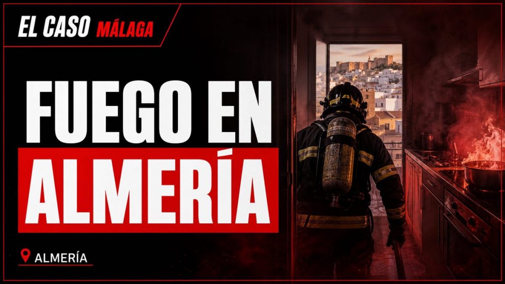 Portada de El Caso Málaga sobre un incendio en una cocina en Almería
