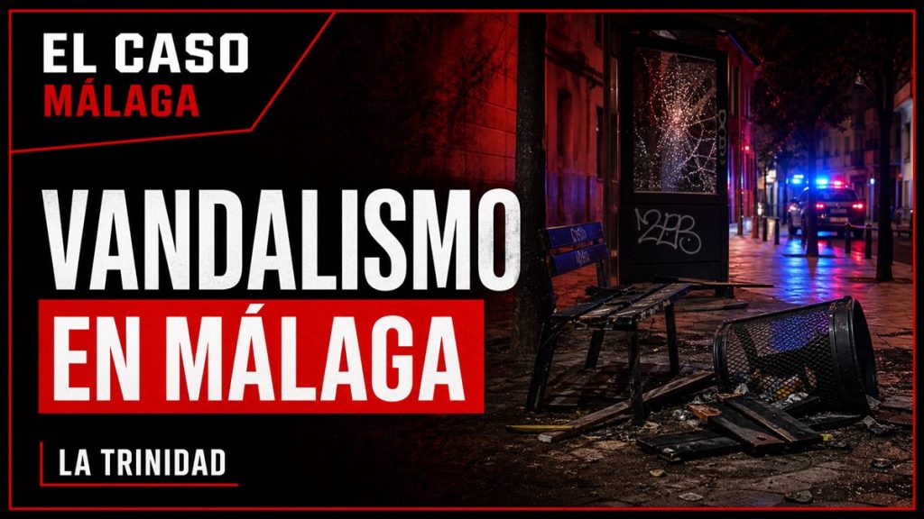 Portada de El Caso Málaga sobre actos vandálicos en La Trinidad, Málaga