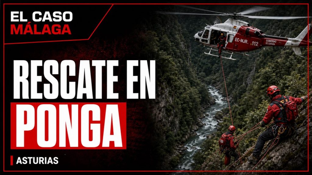 Portada de El Caso Málaga sobre un rescate en Vibuli, Ponga, Asturias