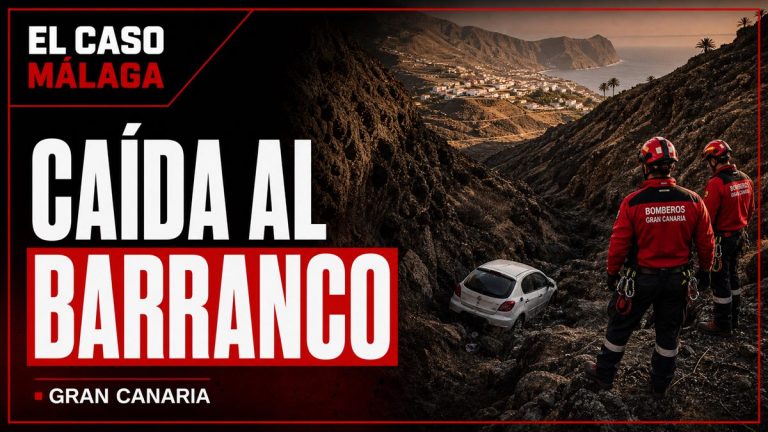 Portada de El Caso Málaga sobre un vehículo caído a un barranco en Gran Canaria