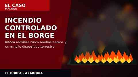 Portada editorial de El Caso Málaga sobre el incendio forestal controlado en El Borge