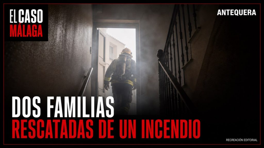 Recreación editorial: DOS FAMILIAS RESCATADAS DE UN INCENDIO