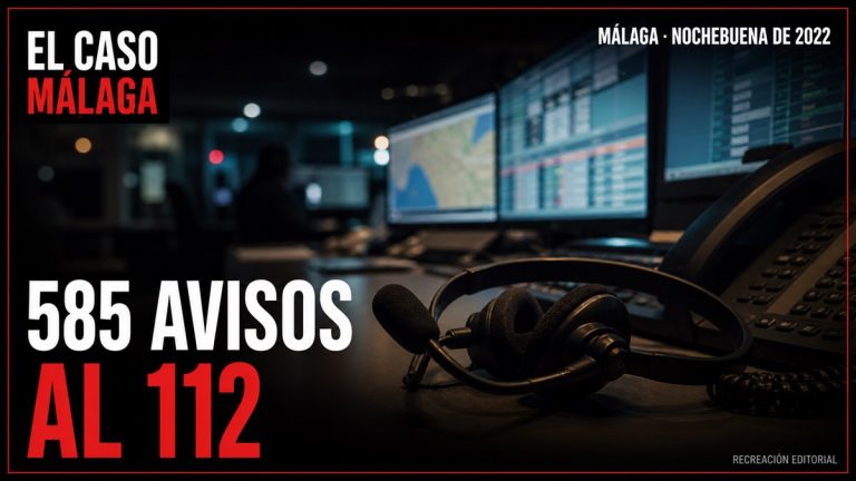 Recreación editorial: 585 AVISOS AL 112