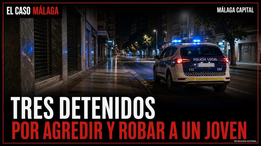 Recreación editorial: TRES DETENIDOS POR AGREDIR Y ROBAR A UN JOVEN