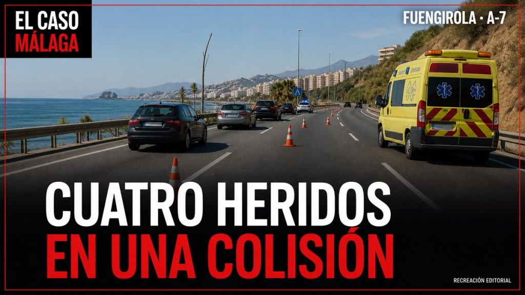 Recreación editorial: CUATRO HERIDOS EN UNA COLISIÓN