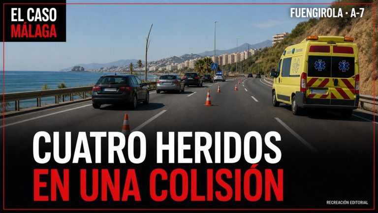 Recreación editorial: CUATRO HERIDOS EN UNA COLISIÓN