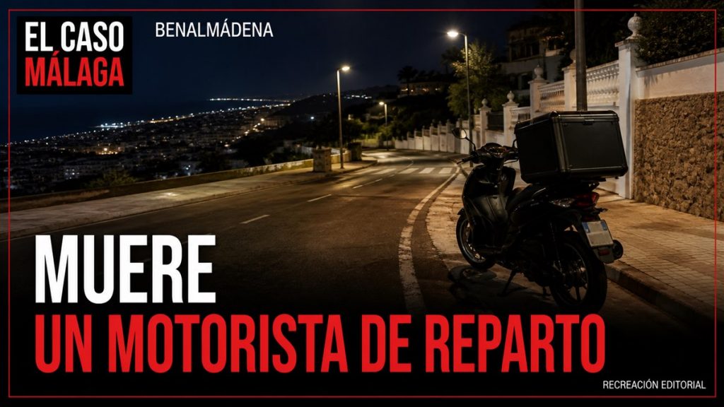 Recreación editorial: MUERE UN MOTORISTA DE REPARTO