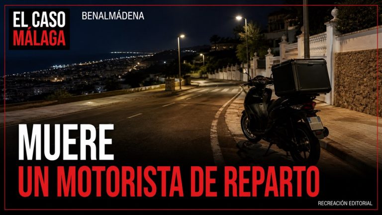 Recreación editorial: MUERE UN MOTORISTA DE REPARTO