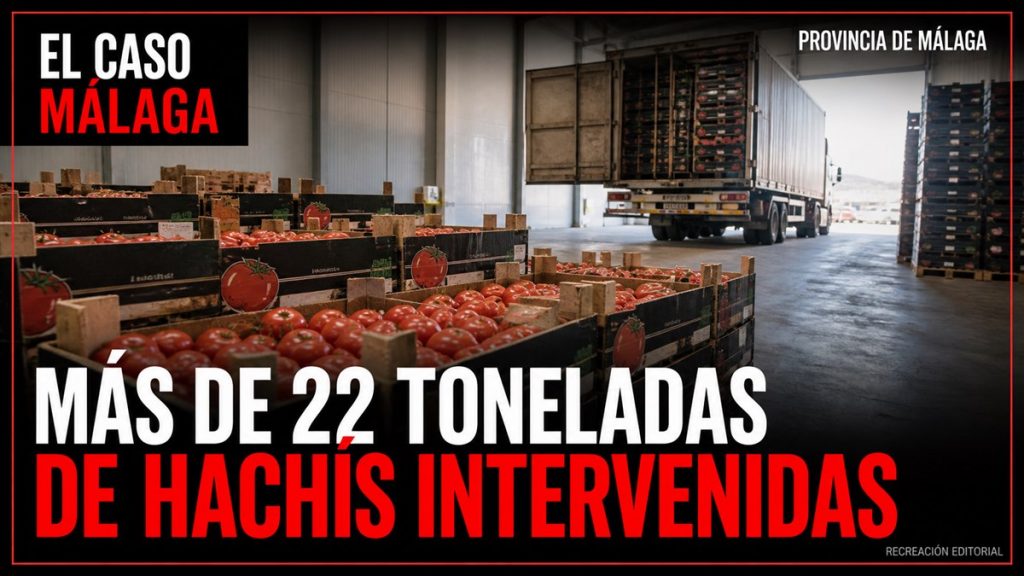 Recreación editorial: MÁS DE 22 TONELADAS DE HACHÍS INTERVENIDAS