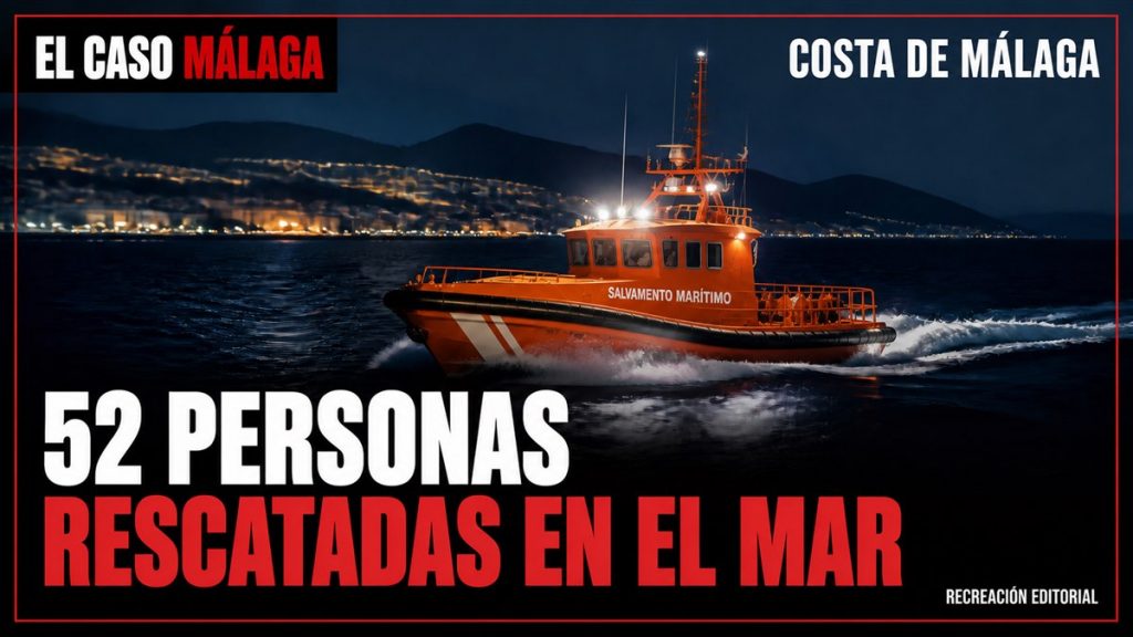 Recreación editorial: 52 PERSONAS RESCATADAS EN EL MAR