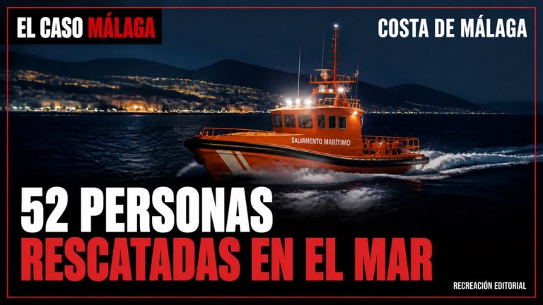 Recreación editorial: 52 PERSONAS RESCATADAS EN EL MAR
