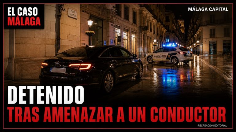 Recreación editorial: DETENIDO TRAS AMENAZAR A UN CONDUCTOR