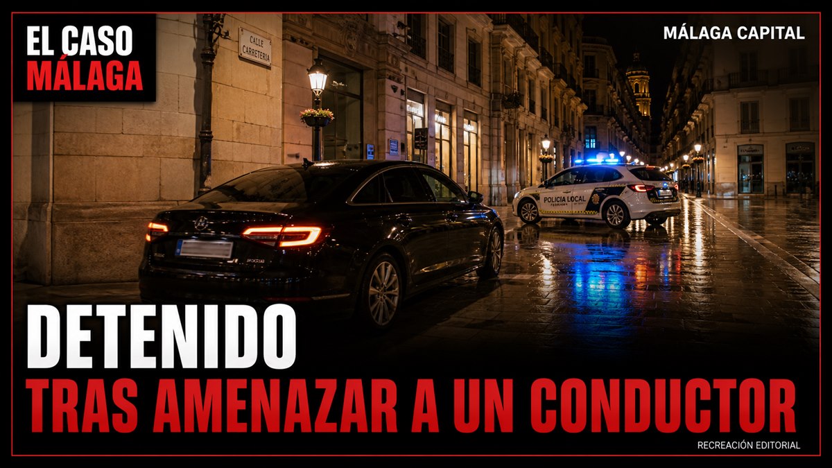 Efectivos de la Policía Local de Málaga han detenido a un individuo de 47 años de edad como presunto autor de los delitos de amenazas y robo de uso de vehículo.