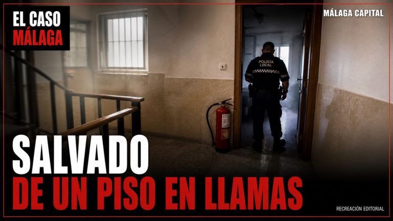 Recreación editorial: SALVADO DE UN PISO EN LLAMAS