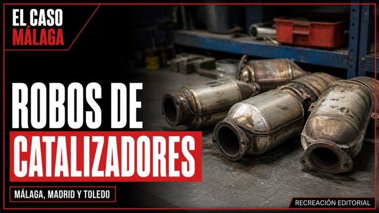 Recreación editorial: ROBOS DE CATALIZADORES. MÁLAGA, MADRID Y TOLEDO.