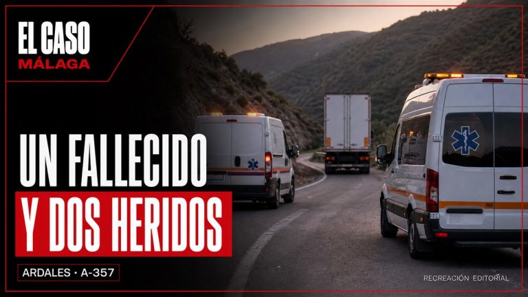 Recreación editorial: UN FALLECIDO Y DOS HERIDOS. ARDALES · A-357.