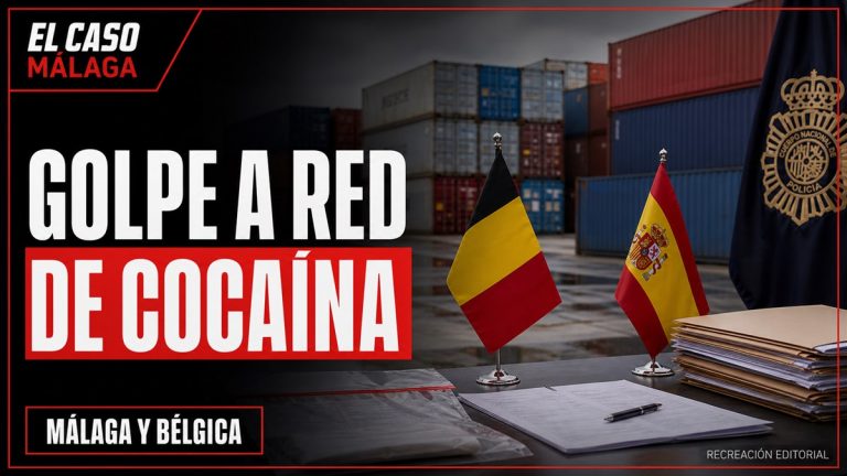 Recreación editorial: GOLPE A RED DE COCAÍNA. MÁLAGA Y BÉLGICA.