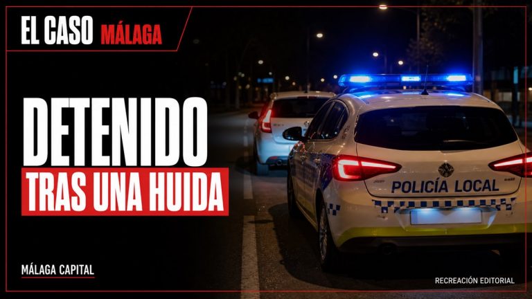 Recreación editorial: DETENIDO TRAS UNA HUIDA. MÁLAGA CAPITAL.