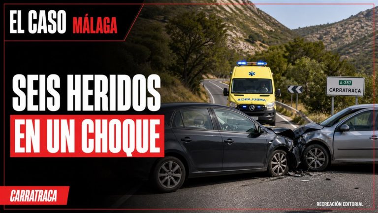 Recreación editorial: SEIS HERIDOS EN UN CHOQUE. CARRATRACA.