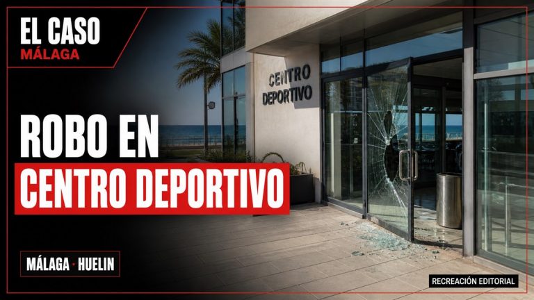 Recreación editorial: ROBO EN CENTRO DEPORTIVO. MÁLAGA · HUELIN.