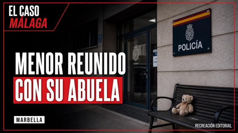 Recreación editorial: MENOR REUNIDO CON SU ABUELA. MARBELLA.