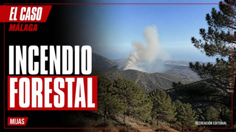 Recreación editorial: INCENDIO FORESTAL. MIJAS.