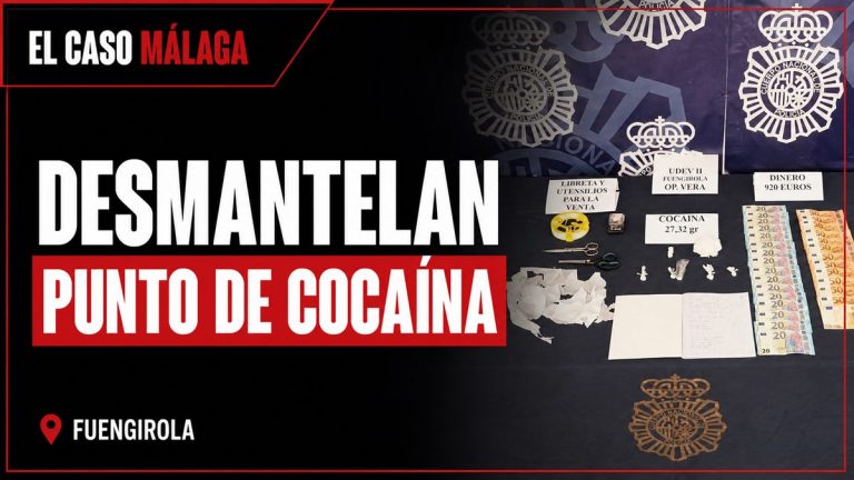 Portada con fotografía de la noticia: DESMANTELAN PUNTO DE COCAÍNA. FUENGIROLA.