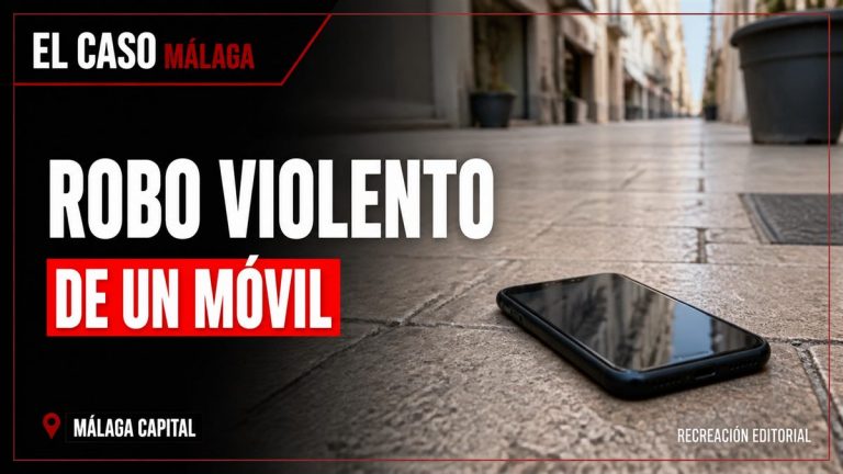Recreación editorial: ROBO VIOLENTO DE UN MÓVIL. MÁLAGA CAPITAL.