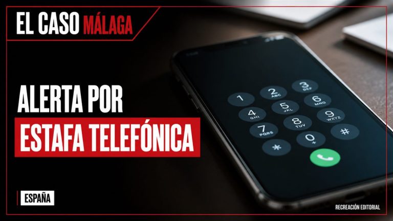 Recreación editorial: ALERTA POR ESTAFA TELEFÓNICA. ESPAÑA.