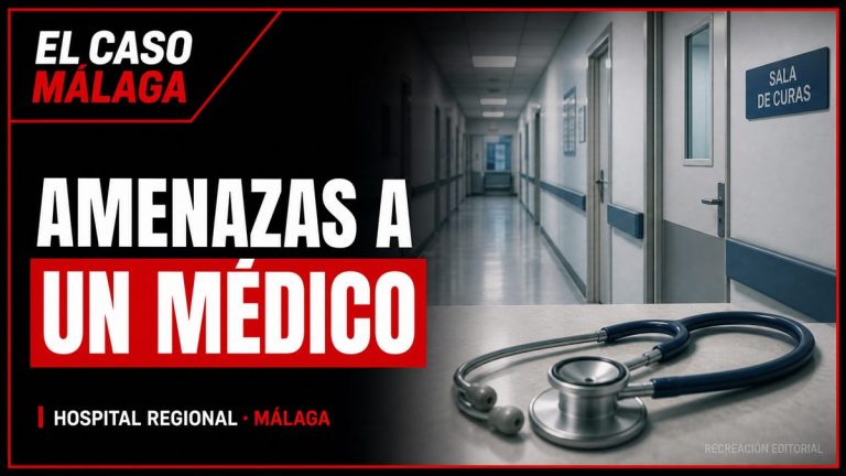 Recreación editorial: Amenazan de muerte a un médico de Carlos Haya