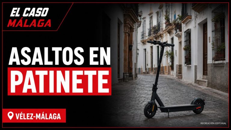 Recreación editorial: La Policía Nacional detiene a un hombre que perpetró cinco asaltos a personas mayores a bordo de un patinete en Vélez-Málaga