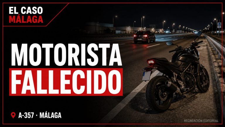 Recreación editorial: ÚLTIMA HORA – Muere un motorista en un accidente con un turismo en Málaga
