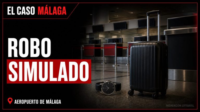 Recreación editorial: La Policía Nacional detiene en el aeropuerto de Málaga a un turista que pretendía salir del país tras simular el robo, mediante sumisión química, de un reloj valorado en 11.000 euros