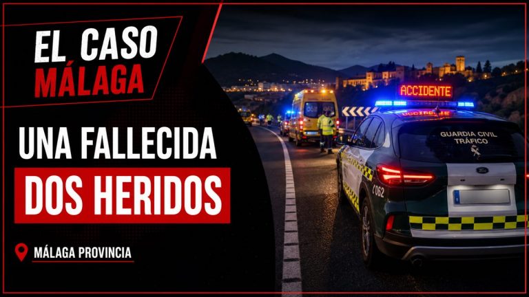 Recreación editorial para la noticia: Una fallecida y dos heridos en un accidente de tráfico