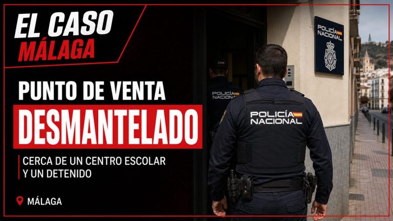 Recreación editorial para la noticia: La Policía Nacional desmantela un punto de venta de drogas al menudeo cercano a un centro escolar y detiene al responsable 