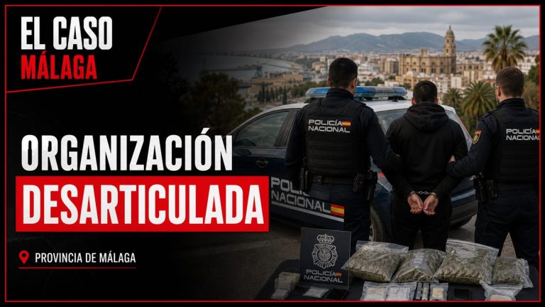 Recreación editorial para la noticia: Agentes de la Policía Nacional detienen en la provincia de Málaga a los responsables de una organización dedicada al tráfico de drogas 