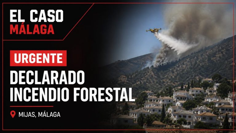 Portada editorial de El Caso Málaga para «URGENTE – Declarado incendio forestal en Mijas»