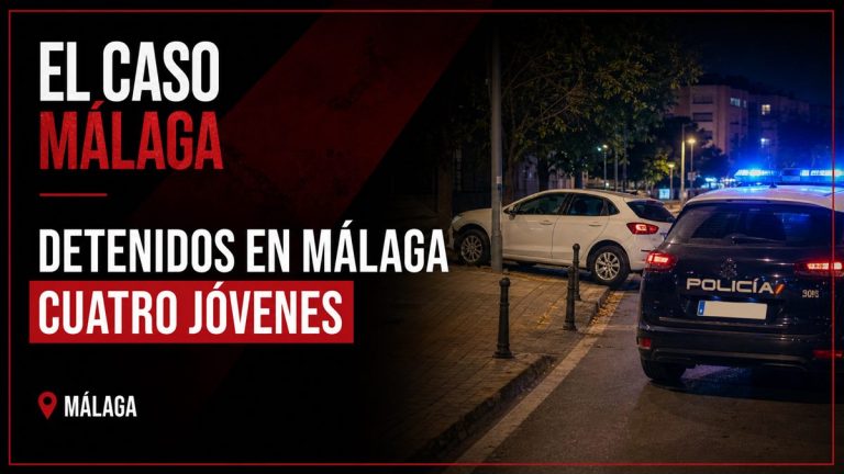 Portada editorial de El Caso Málaga para «Detenidos en Málaga cuatro jóvenes, dos menores de edad, tras estrellar su coche al huir de la Policía»