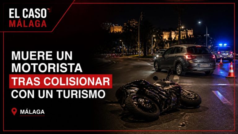 Portada editorial de El Caso Málaga para «Muere un motorista tras colisionar con un turismo en Málaga»