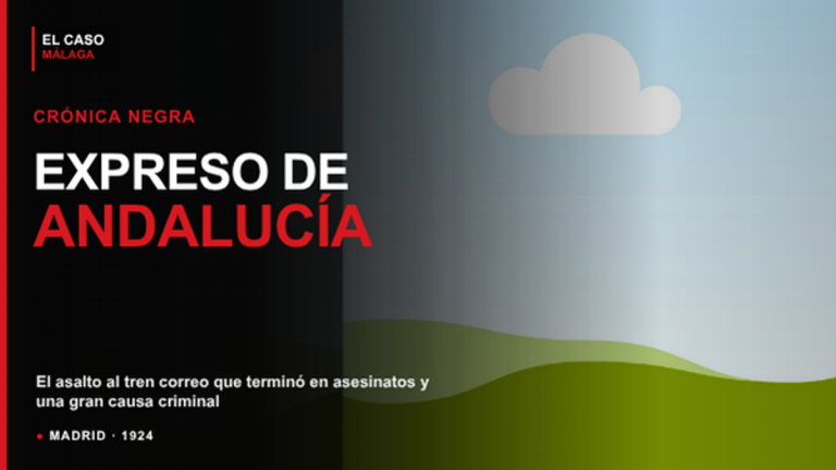 Portada de El Caso Málaga sobre el crimen del Expreso de Andalucía de 1924